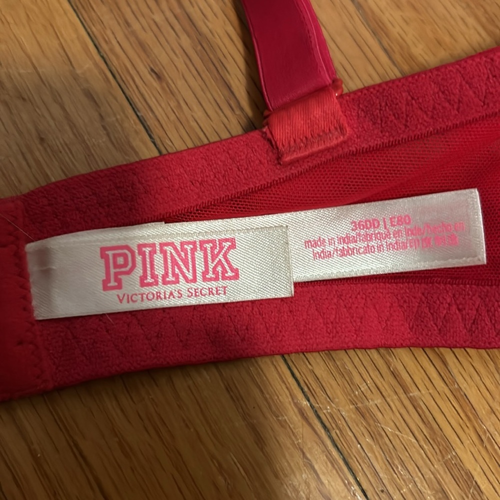 Red Lace Vs Date Push-Up Bra (36dd) - image 4